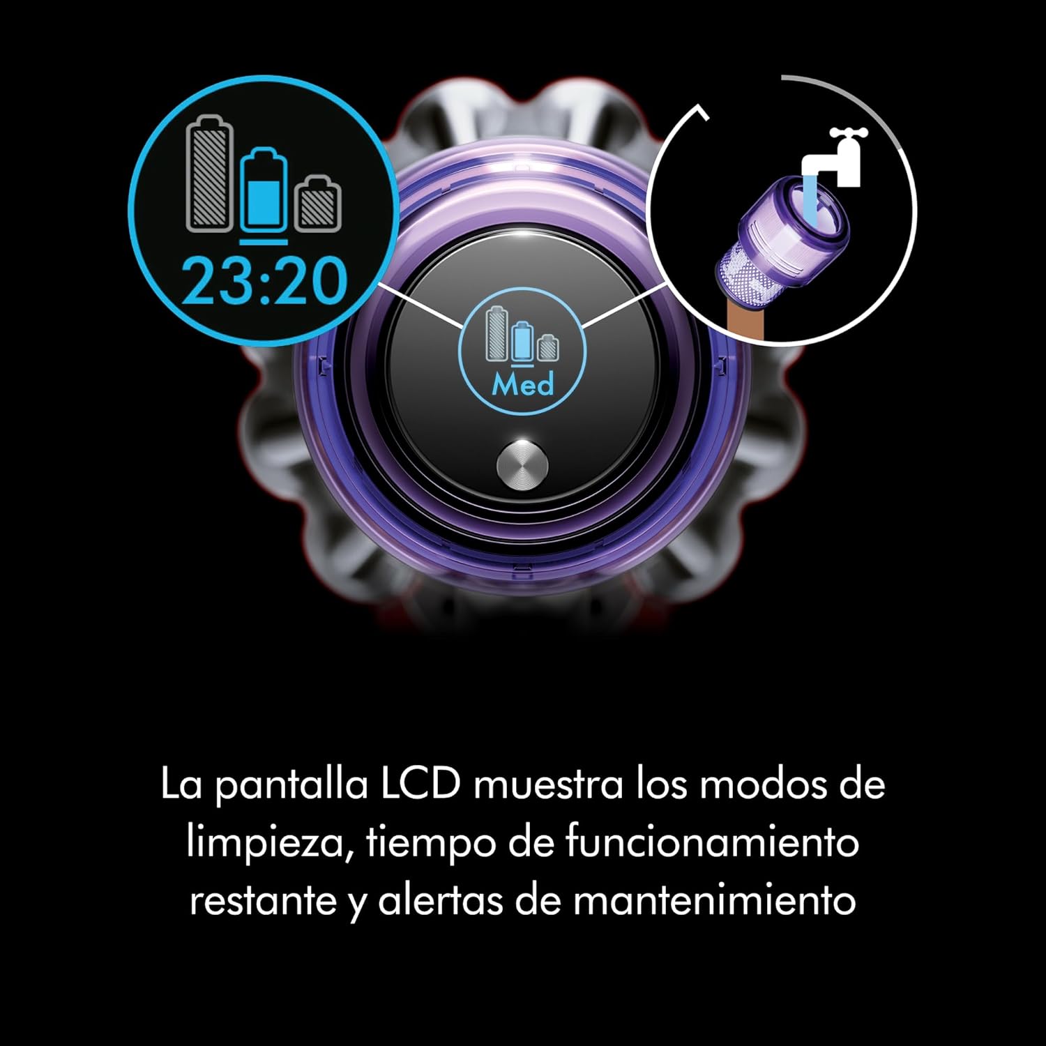 Dyson Outsize Origin Cordless Vacuum, Nickel/Red