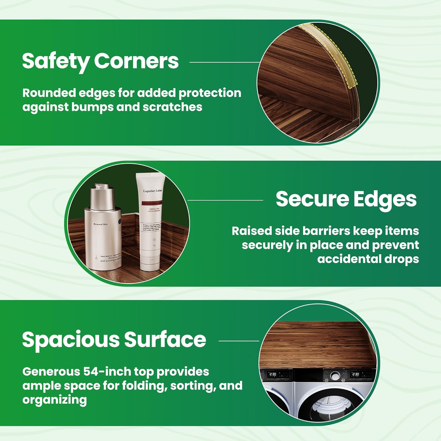 FlyGeneral Washer and Dryer Countertop, 27.5