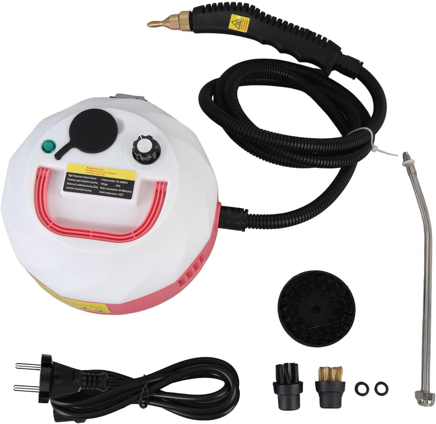 Portable Steam Cleaner 1500W High Temperature Steam Cleaning Machine Quick Heat Up Handheld Steamer with Safety Lock for Home Bathroom Kitchen Furniture (111)