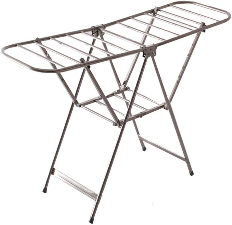 Stainless Steel Clothes Airer Folding Clothes Drying Rack for Indoors and Outdoors Laundry Drying Rack Foldable Dryer(