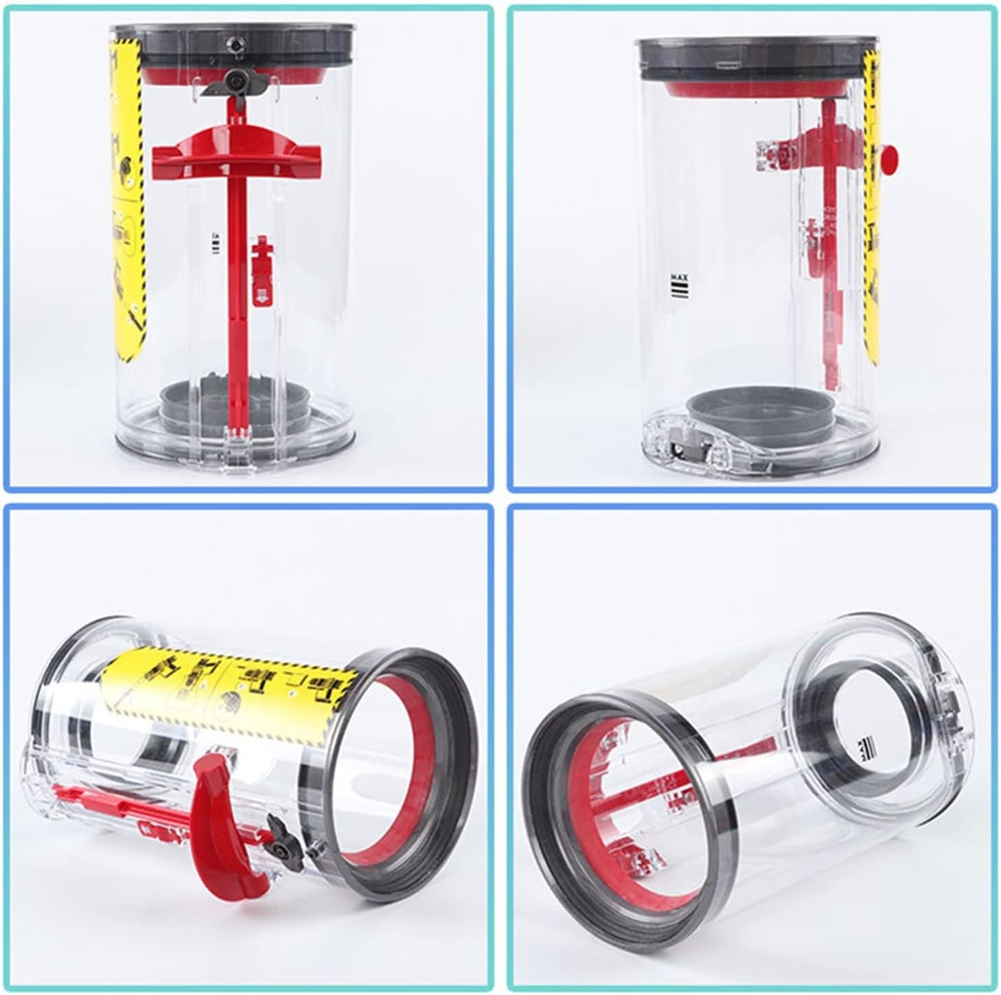 Compatible with Dyson V10 U.S Dust Bin Accessories Handheld Vacuum Cleaner Cyclone Dust Collector Motor Head Trash Can Spare Parts (Color : V10 US version-04)