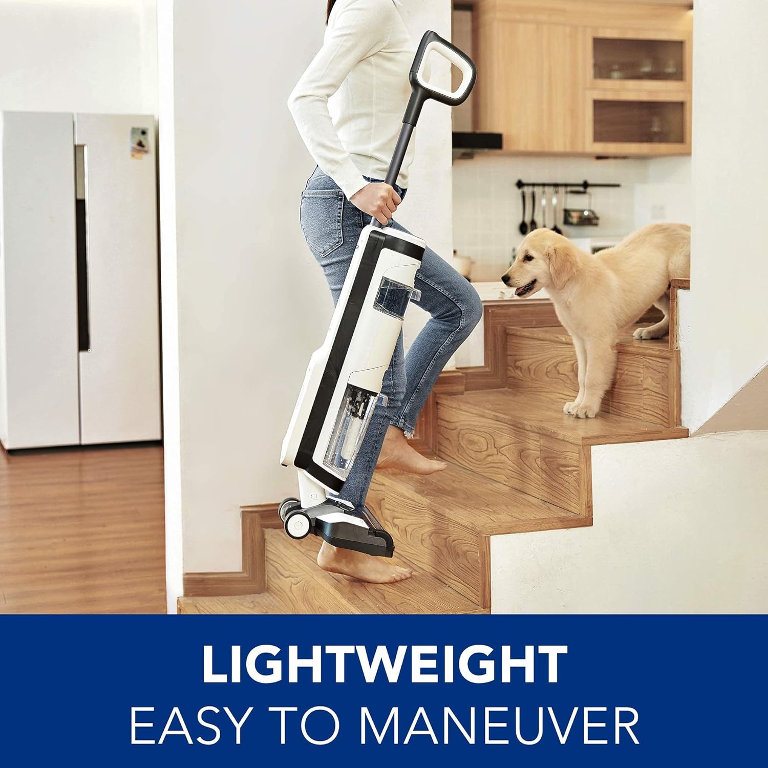 Tineco iFloor 3 Complete Wet Dry Vacuum, Floor Washer, White/Grey (Renewed)