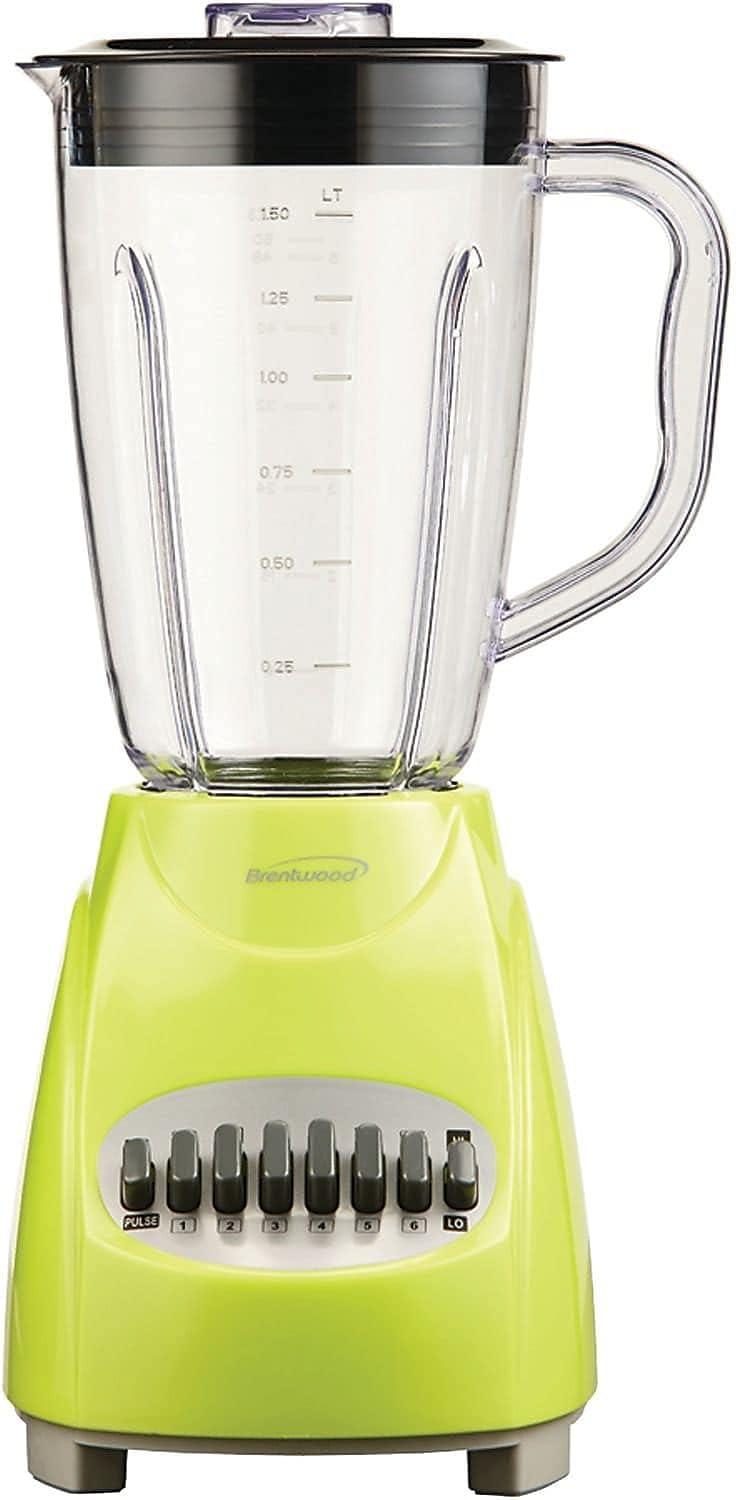 Brentwood JB-220G 12-Speed + Pulse Blender, Lime Green