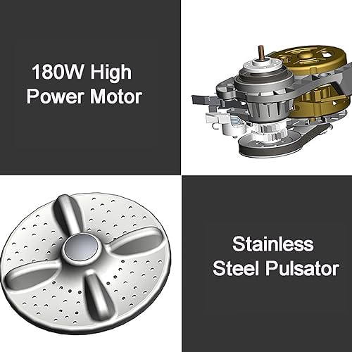 Compact Portable Mini Washing Machine & Ultrasonic Spin Dryer - Foldable Laundry Solution for Apartments, Dorms (Pink)