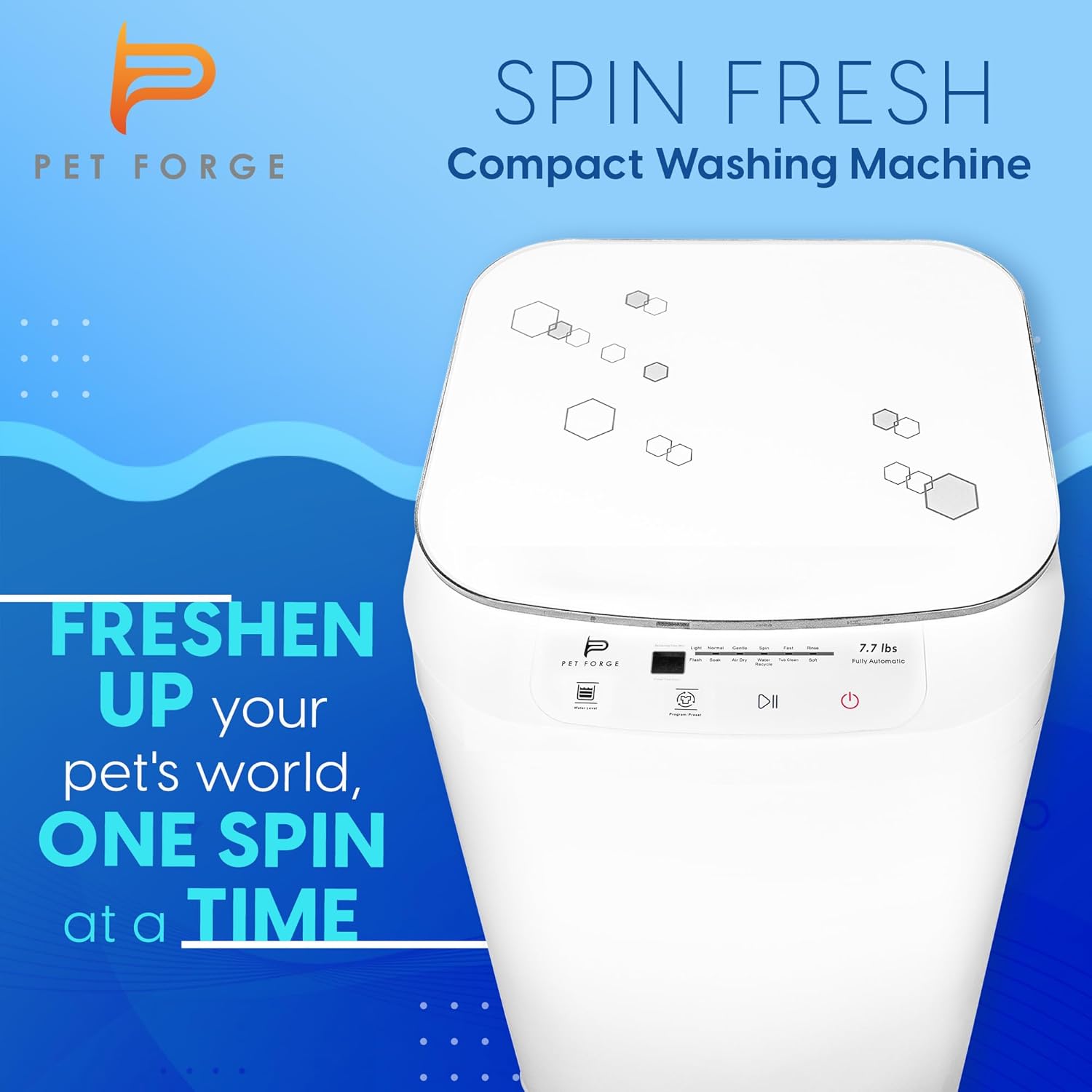 Compact Washing Machine – Fully Automatic Mini Washer for Small Loads & Pet Items | 8 lbs Capacity Portable Top Load Washer