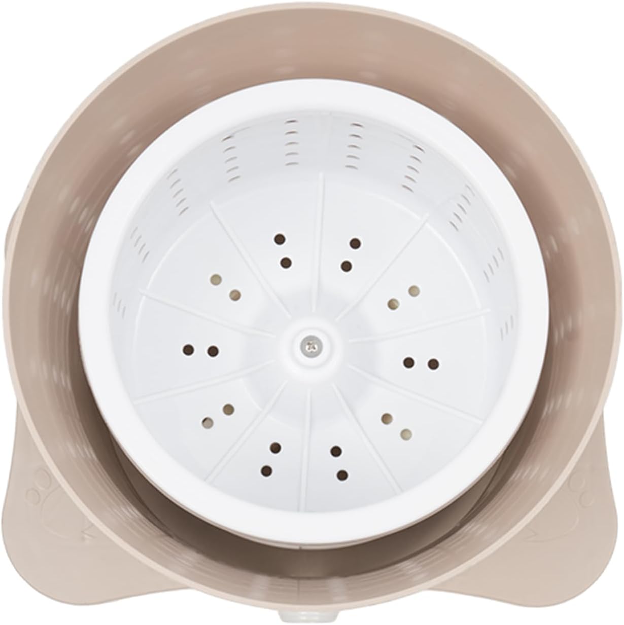 Portable Washing Machine 9L/2.4Gal Foot Operated Dryer Portable Single Tub Dryer Machine Hand-operated Mini Compact Spin Drye Manual Draw Cord Dryer For Home Apartments Dormitories Hotels