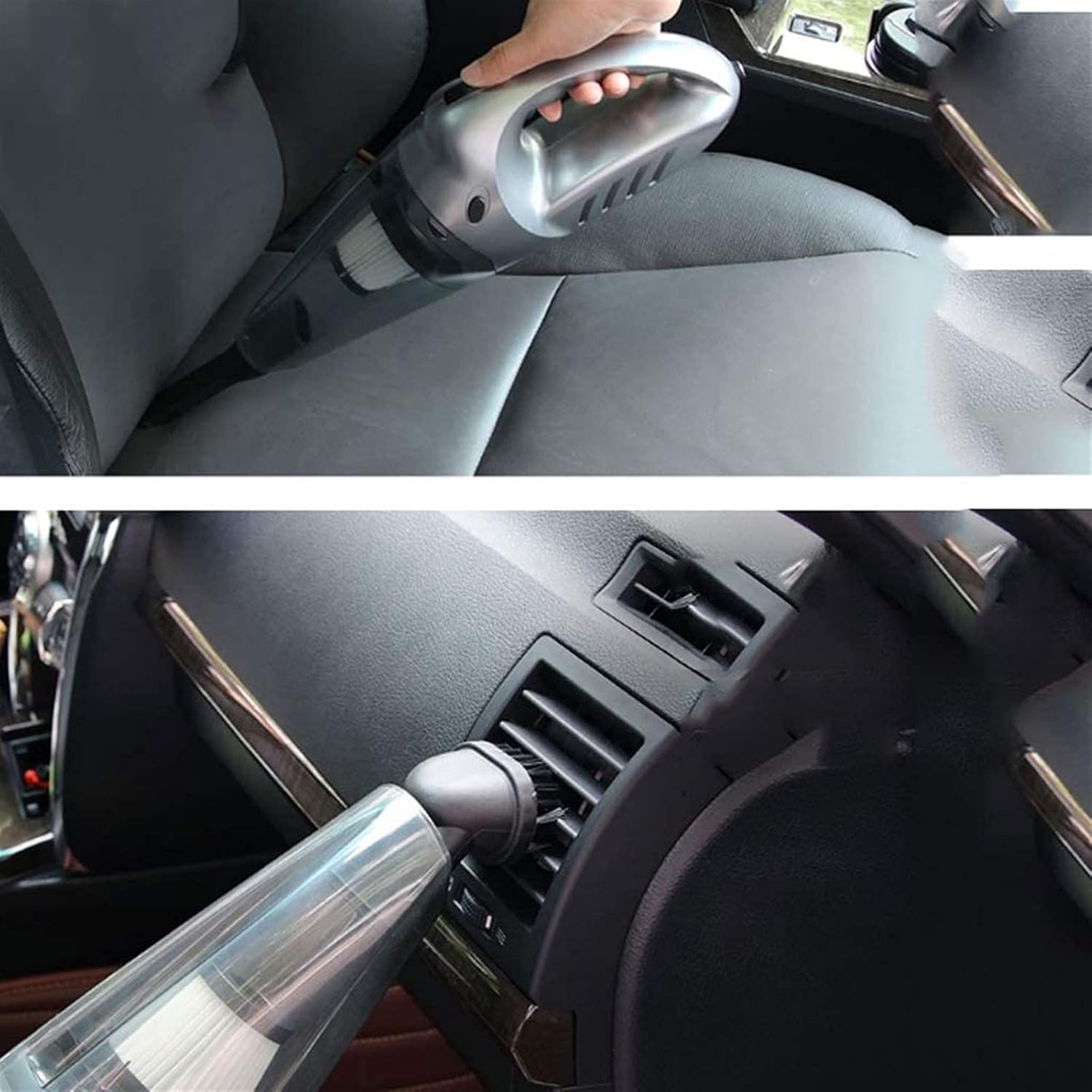 Handheld Vacuum, 4Kpa Powerful Suction Wet & Dry Vacuum Cleaner, Handheld Vacuum Cordless with Quick Tech, Rechargeable Portable Handheld Vac with Stainless Steel HEPA Filter