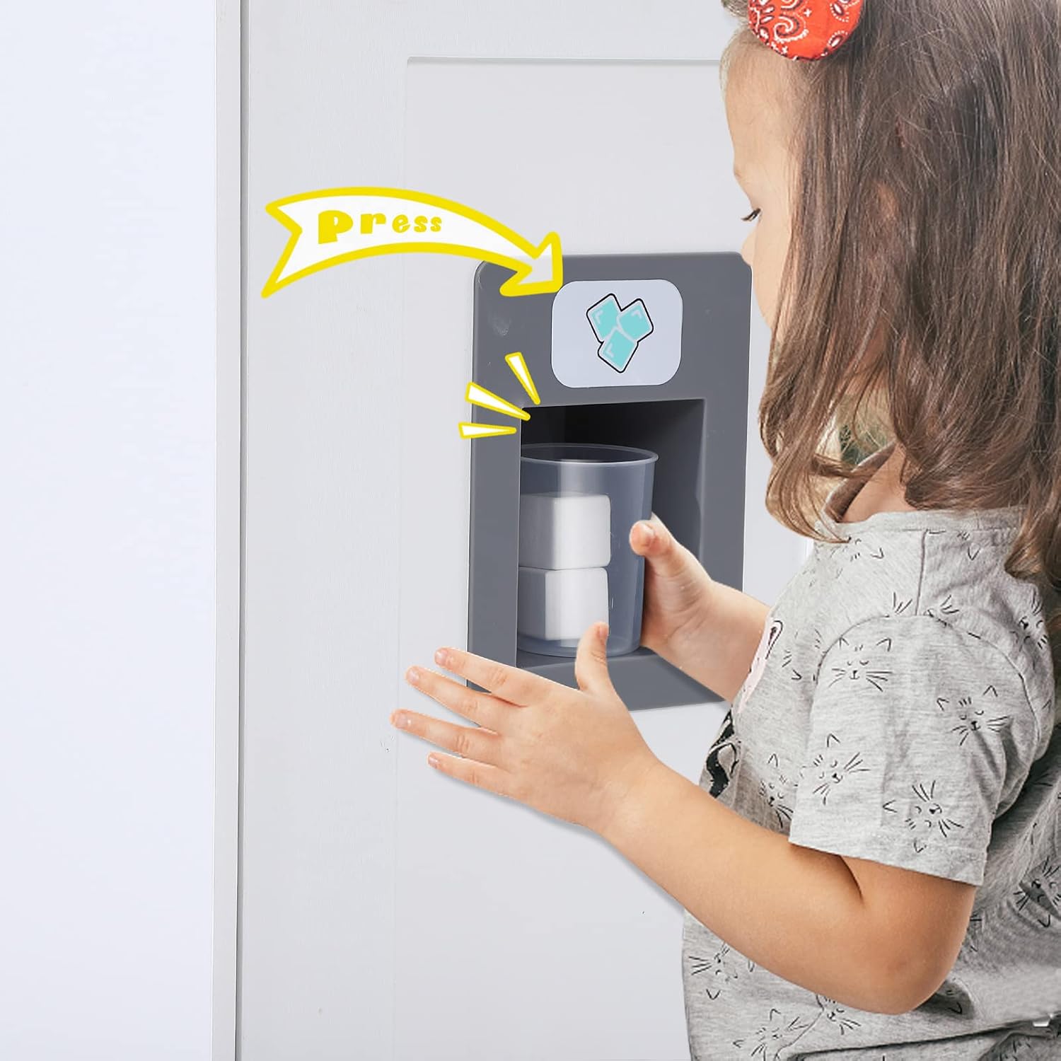 Garvee Wooden Play Kitchen Set, Pretend Play Kitchen with Cookware Accessories, Microwave, Oven, Sink, Real Lights & Sounds for 3+ Chef Pretend Play, White