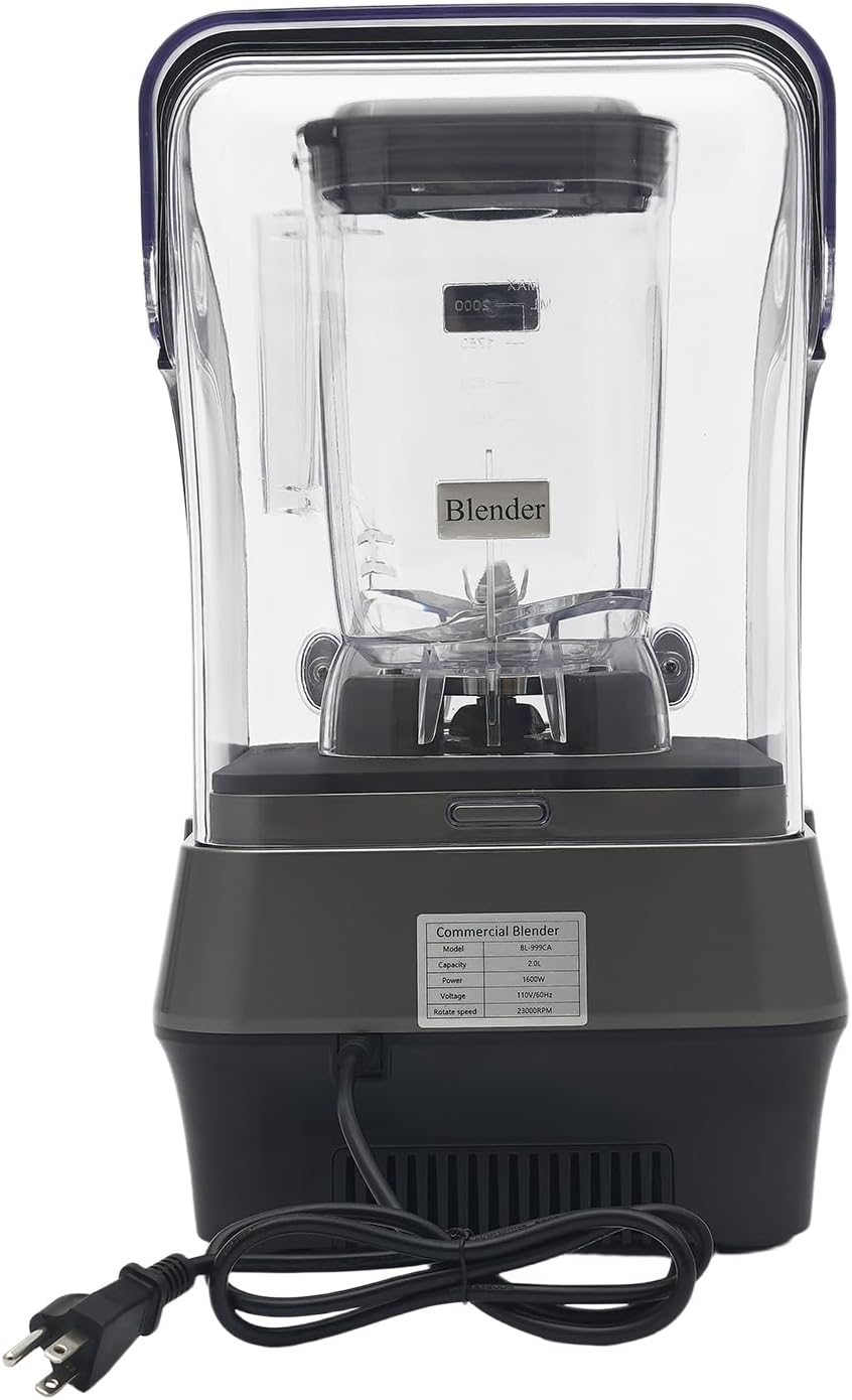 Multifunctional Blending Machine, 67.63oz 1600W Quiet Blender with Thick Shield, Commercial Blender with Speed Control Professional Blenders for Slushies, Milkshakes, Juices, Soy Milk