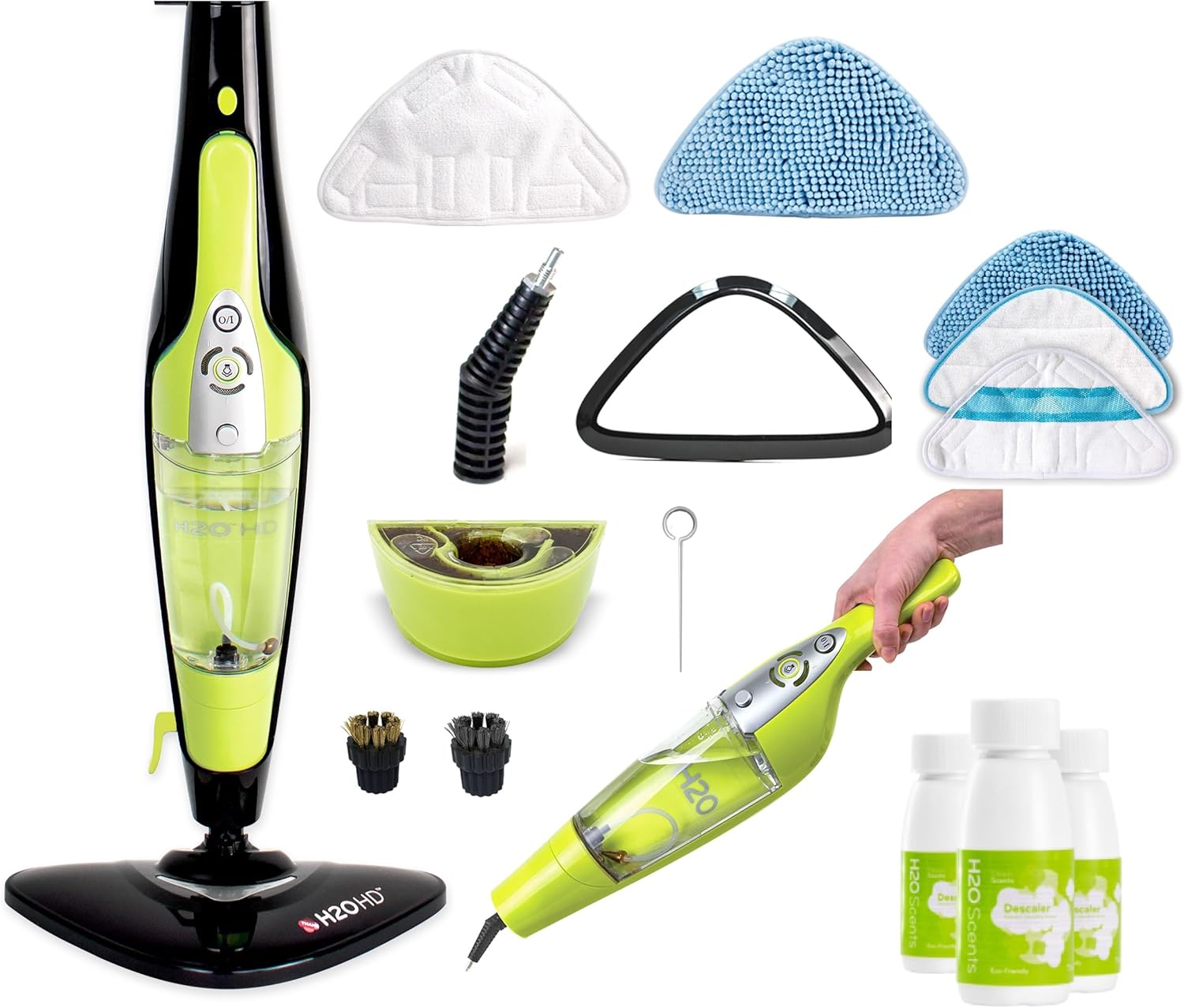 H2O HD Steam Mop with Clean and Protect Bundle