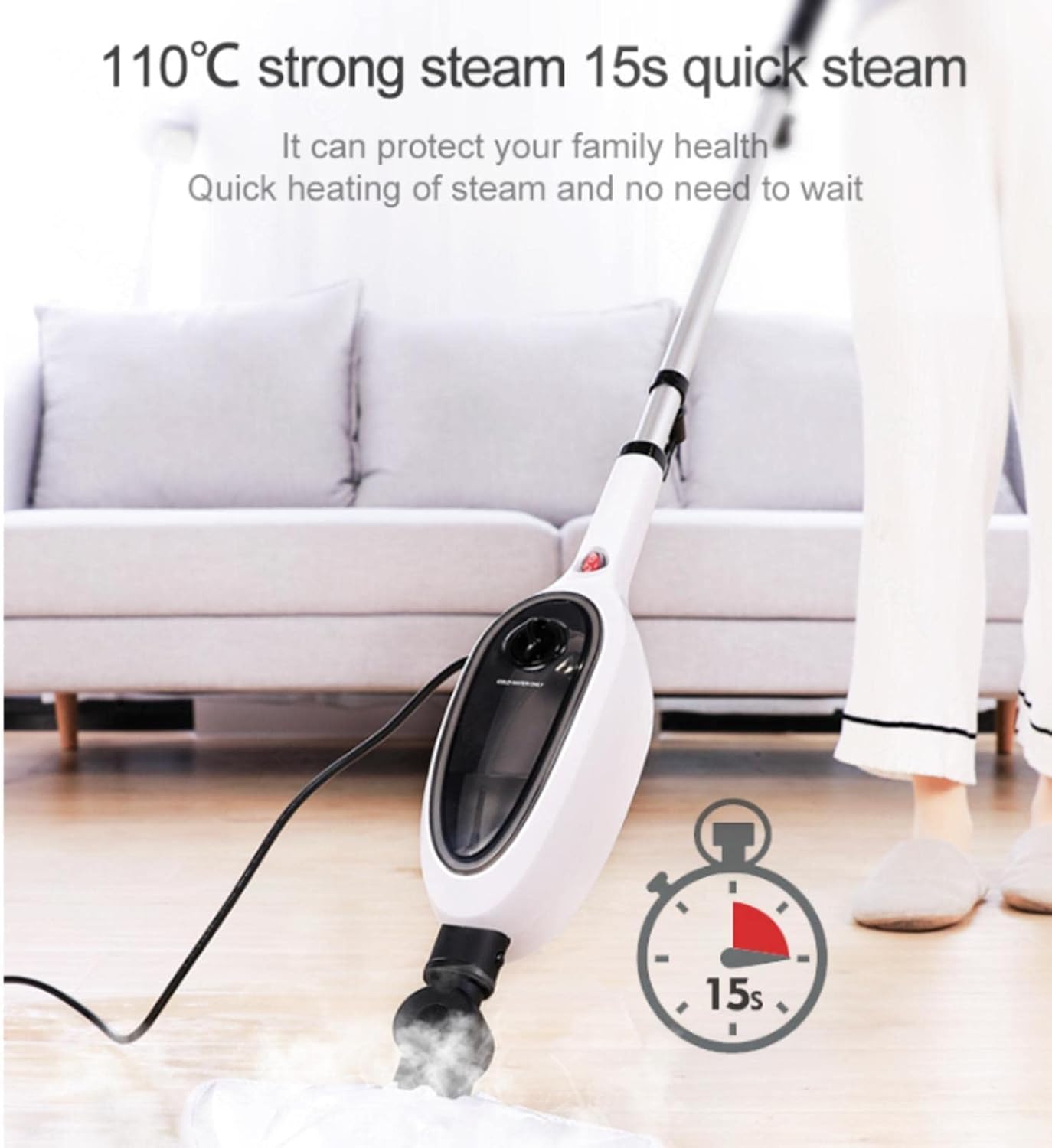 Multifunction Upright Steam Cleaner Mop,Steamer For Cleaning Hard Floors, Carpets, Bathroom, Kitchen, Windows, Garments & Upholstery |