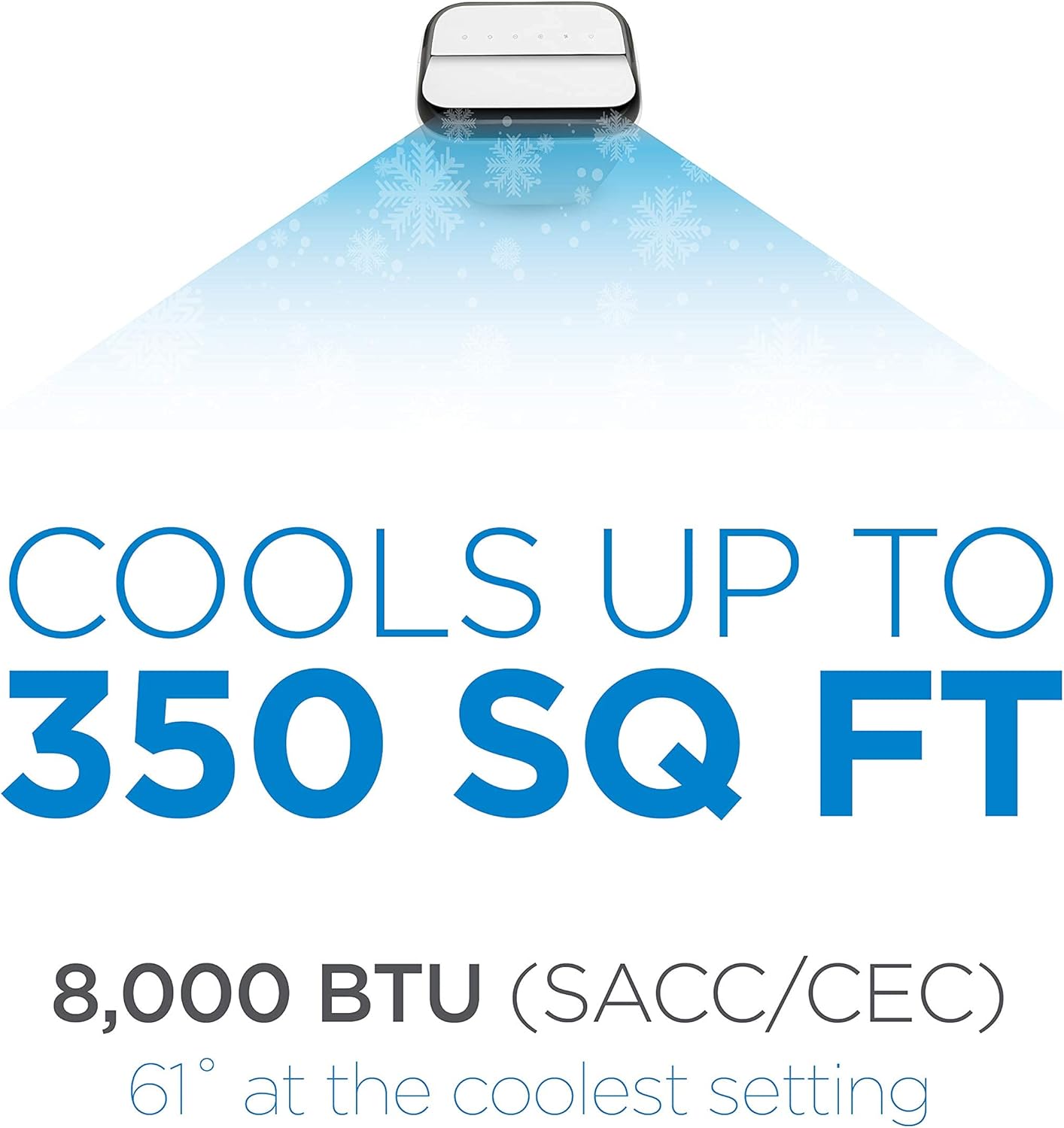 BLACK+DECKER BPP08WTB Portable Air Conditioner with Remote Control, 12,000 BTU, Cools Up to 350 Square Feet, White (Renewed)