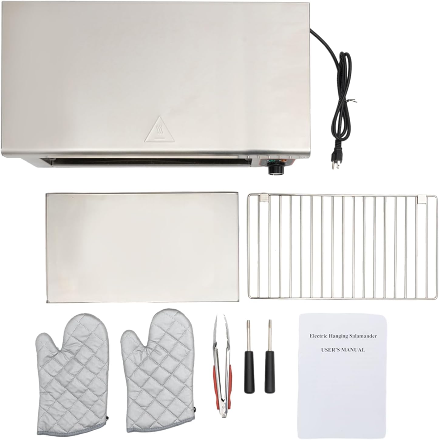 Electric Cheese Melter, Countertop Grill 110V 1500W Oven Broiler BBQ Grill for Home Commercial Kitchen Grilling Tool ， Air Fry, Bake, Grill, Toast