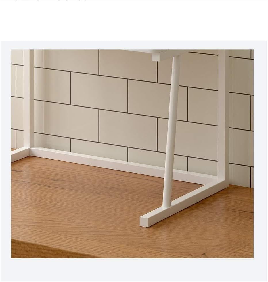 Double-Layer Microwave Shelf, Metal Kitchen Countertop Oven Rack, Space-Saving Storage for Home, Apartment, or Restaurant