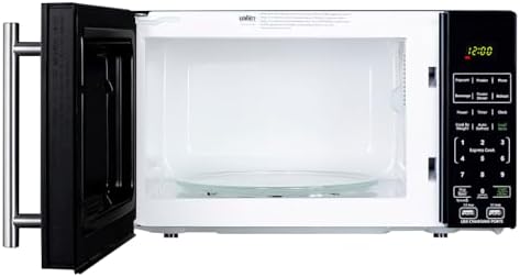 Summit 18” Microwave, 0.7 cu.ft., Compact with USB Ports and Allocator, Black- SM903BSA1