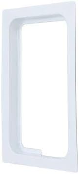 Dryer Vent Box Metal White with Trim Ring for 2x4 Wall