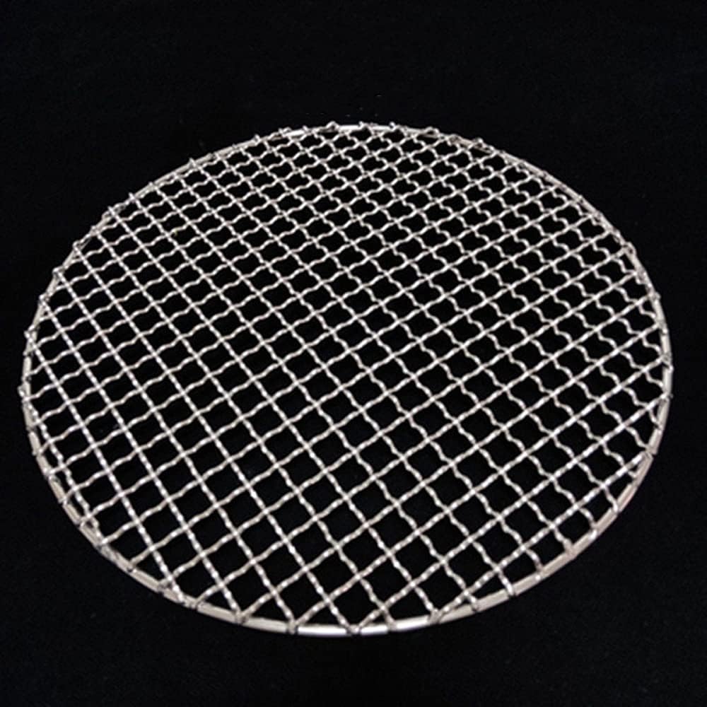 304 Stainless Steel Round BBQ Grill Mesh Home Roast Bacon Grill Tool Iron Barbecue Accessories Non-Stick BBQ Mat Grid