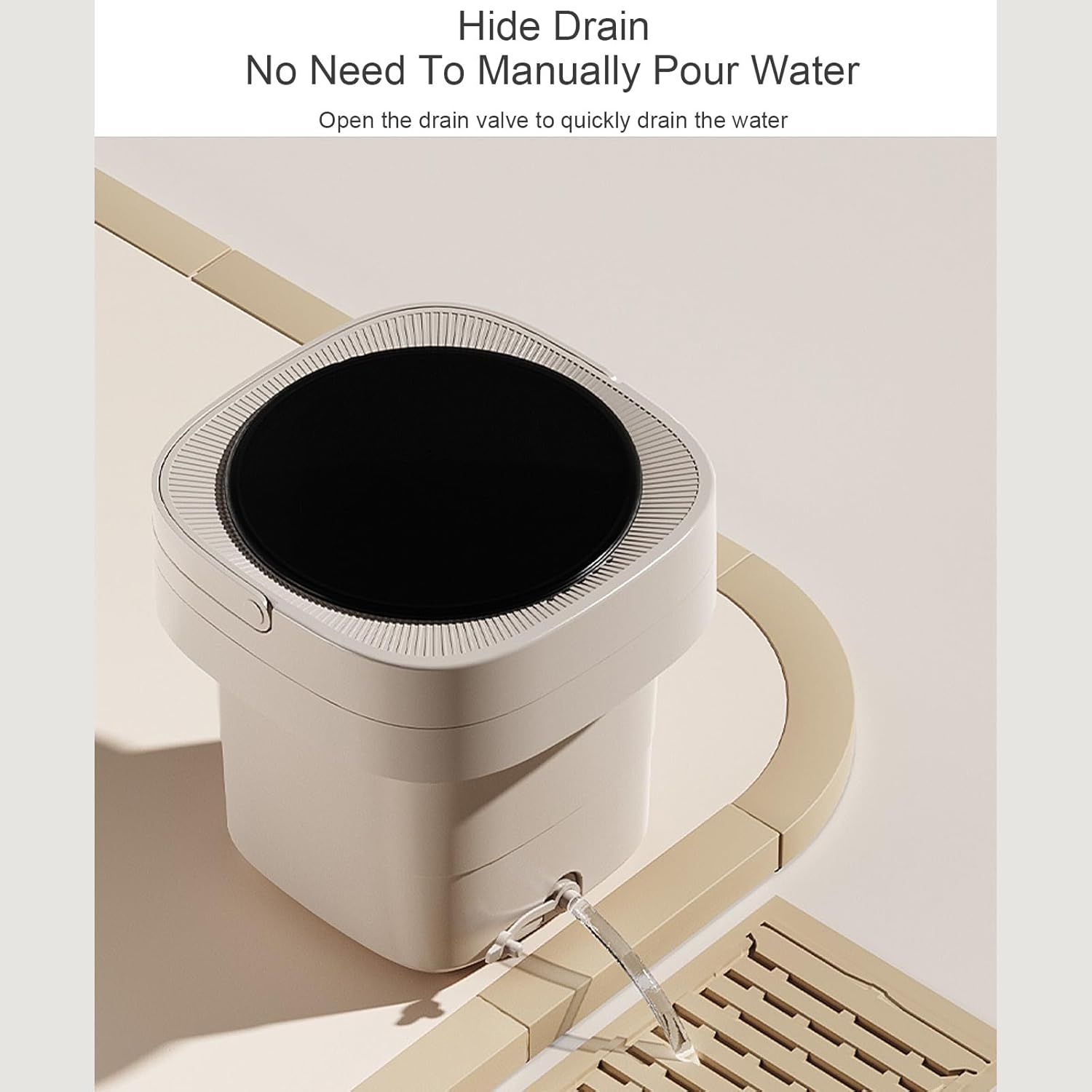 WHYATT Portable Washing Machine，7L by for Socks Underwear or Small Items, Travel Business Trip or College Rooms