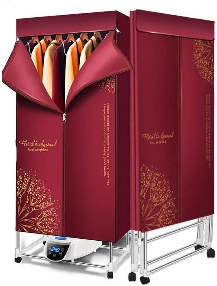 Heated Clothes Dryer Drying Rack with Automatic Timing Foldable Touch Display Portable Clothes Dryer Portable Drying Rack for Laundry Capacity Energy