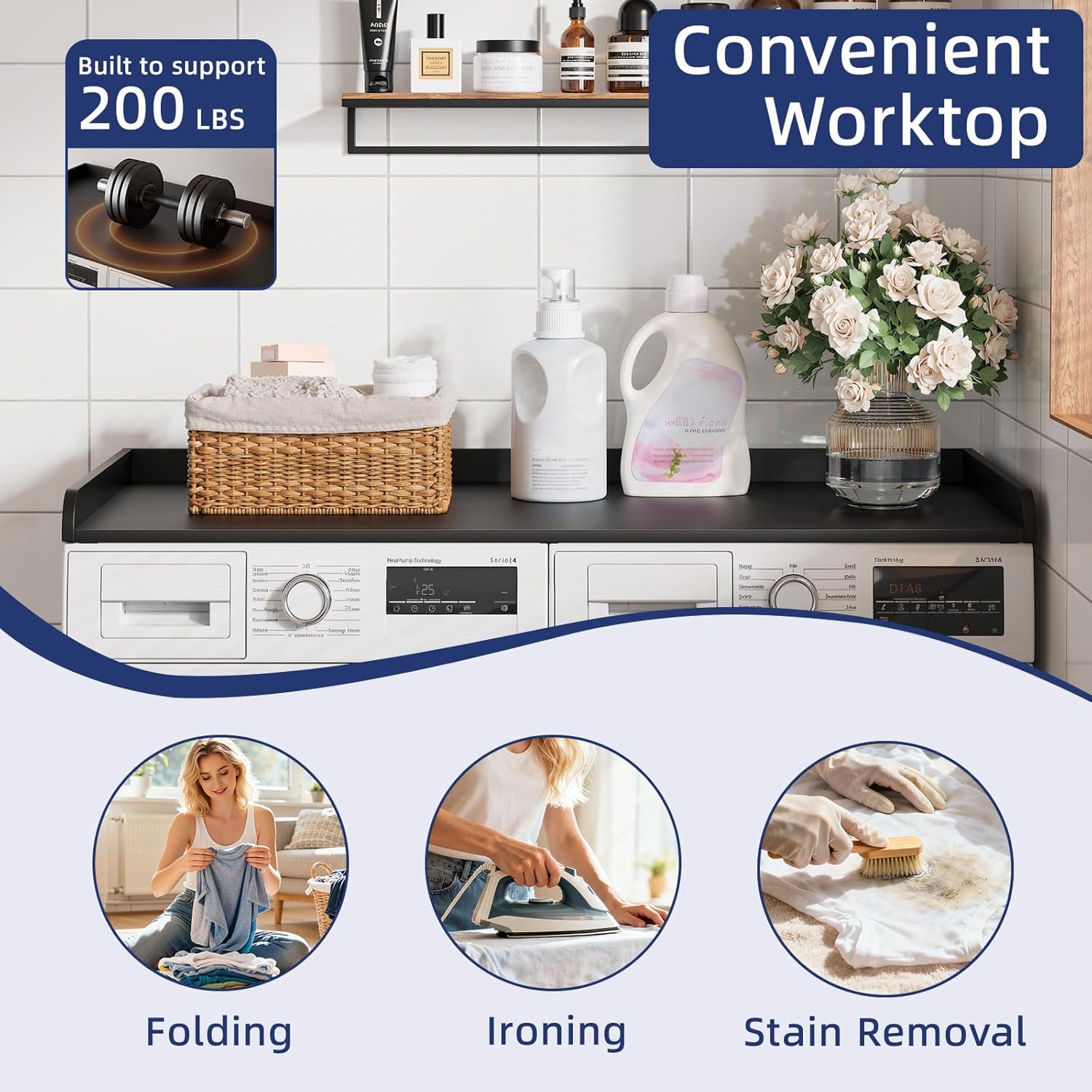 Washer Dryer Countertop, 54