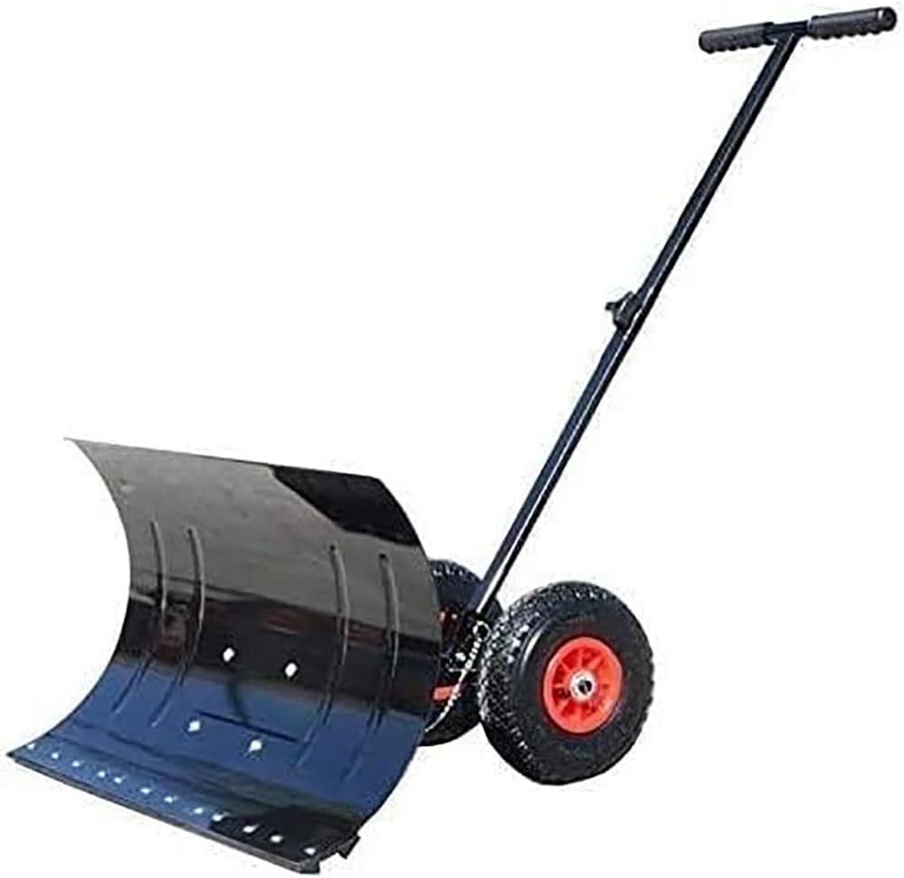 COYEUX Wheeled Snow Shovel Pusher, 29