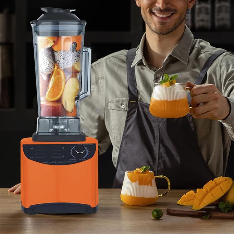 Generic Kitchen multi-functional mixer Household 2L large capacity 1800w electric food machine performance wall breaking machine, Minor, Red