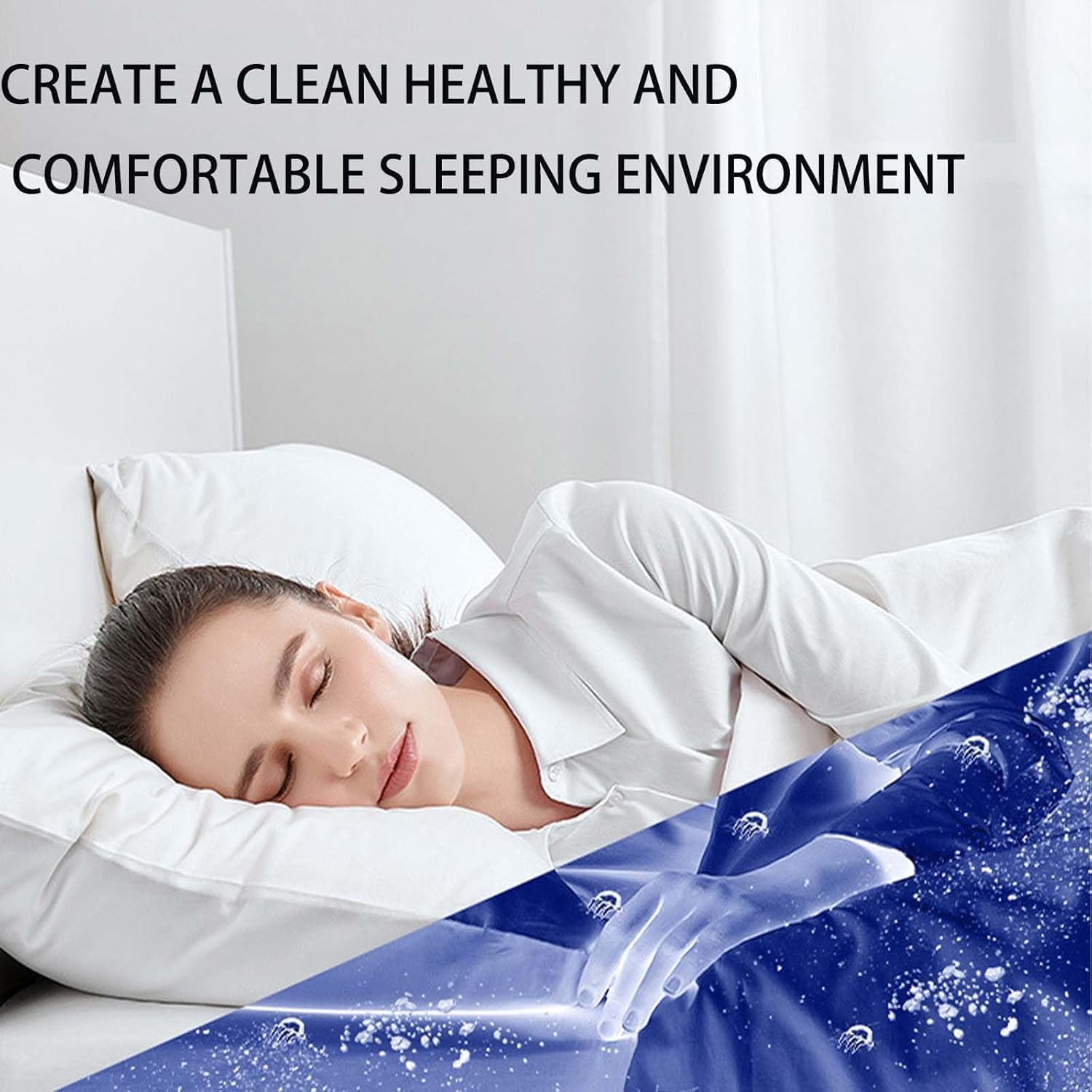 Pure Sleepy Pro Bed Vacuum Dust Mites, 2025 Upgrade 12000pa Pure Sleepy Pro Bed Vacuum, Mattress Cleaner Machine Deep Cleaner with Uv-C Light, 8,000 Vibrations Per Minute (Red)