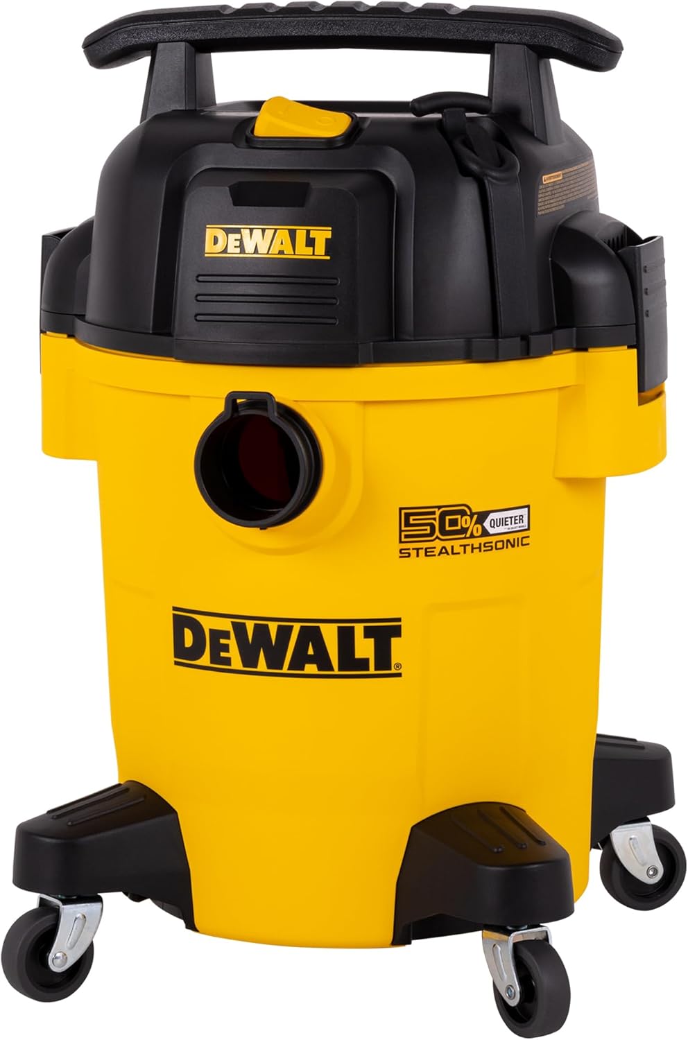 DEWALT 6 Gallon STEALTHSONIC Shop Vacuum Wet and Dry DXV06PL-QT, Ultra Quiet 4 Peak HP Wet Dry Vac for Jobsite & Workshop
