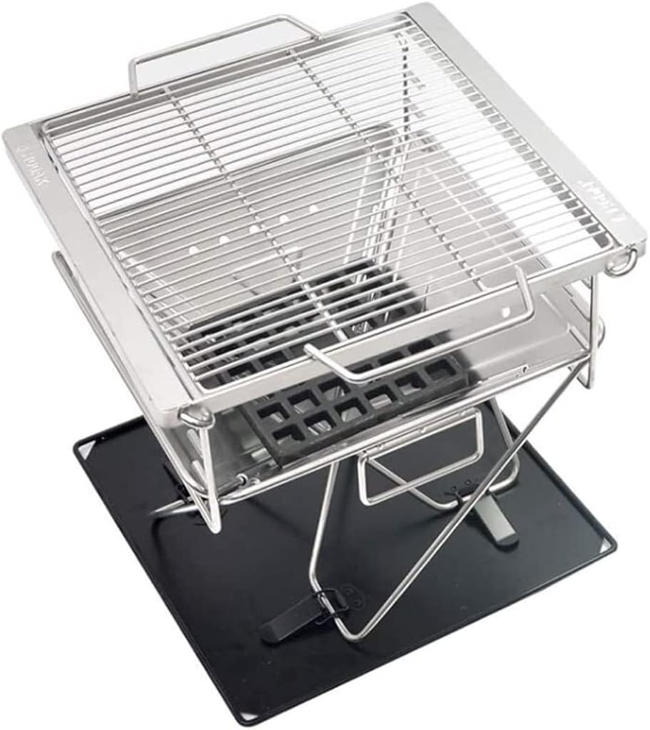 Outdoor Charcoal Stainless Steel BBQ Folding BBQ Portable Charcoal Barbecue Outdoor BBQ Barbecue